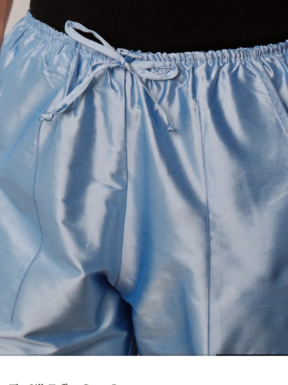 DONNI The Silk Taffeta Cargo Pant IN CLOUD blue xs NWT - Picture 10 of 10